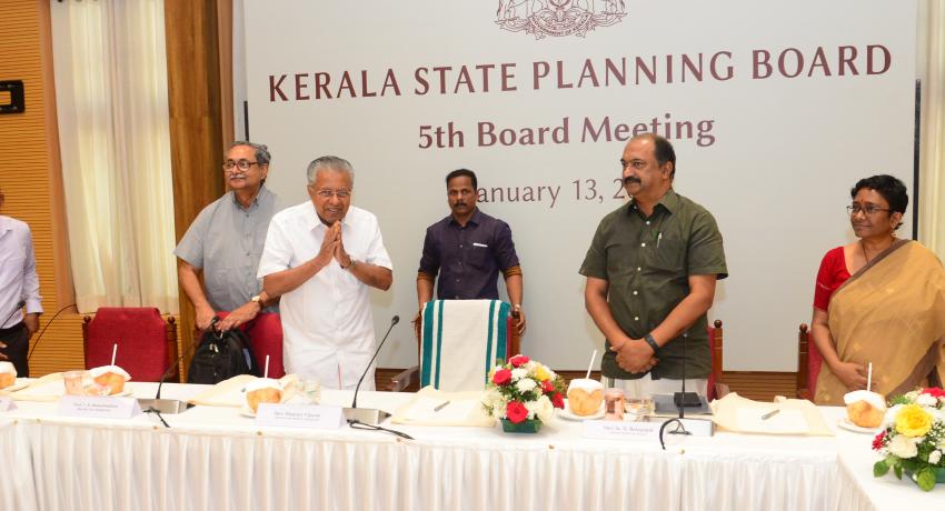 സംസ്ഥാന ആസൂത്രണ ബോർഡിൻറെ അഞ്ചാമത് ബോർഡ് മീറ്റിംഗ് 13.01.2025 ന് തൈക്കാട് ഗസ്റ്റ് ഹൗസിൽ നടന്നു.